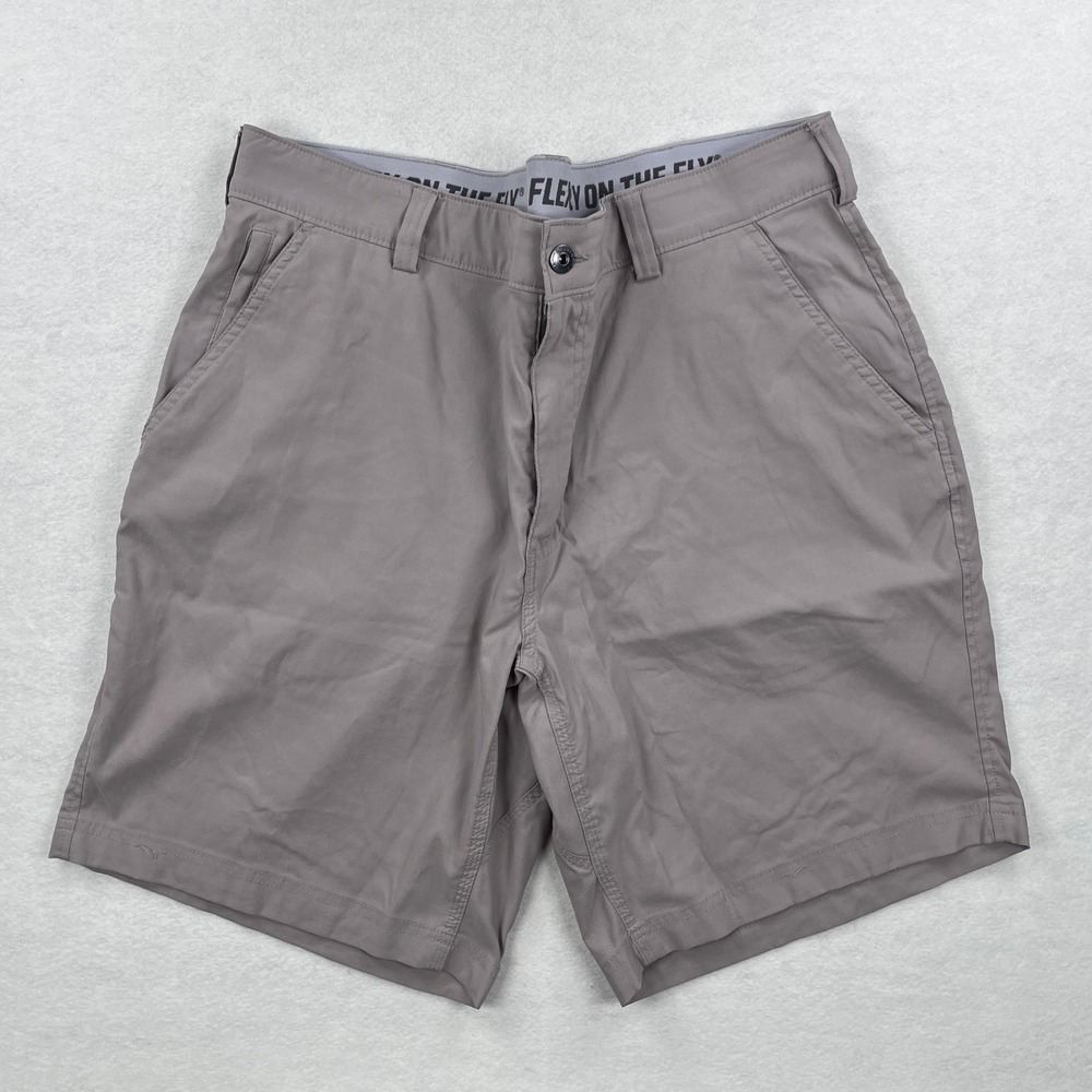 Duluth Trading Co Mens Gray Dry on the Fly Flex Waist Shorts Size 38 Standard - Picture 1 of 7